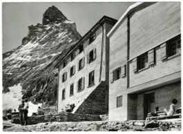 AK Hörnlihütte Zermatt mit Matterhorn