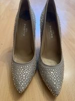 Pasito High Heels mit Steinen grau Grösse 41 