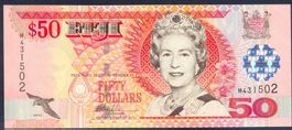 Fiji 50 Dollar 2002 P-108a UNC