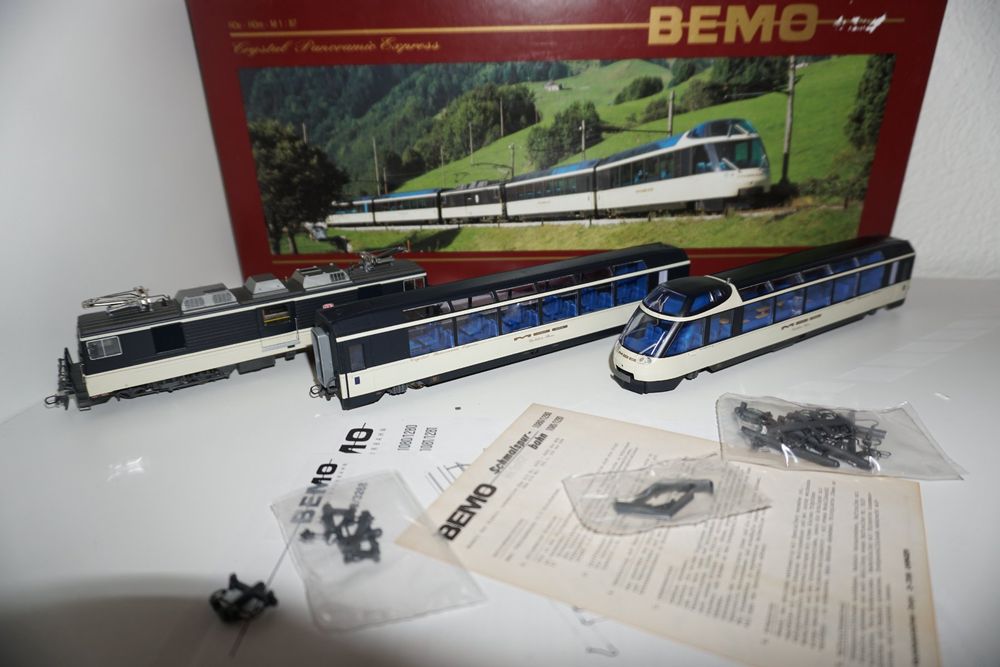 H0m: Bemo 7488 300 ERGÄNZUNGSSET ‚CRYSTAL PANORAMIC EXPRESS‘ – TOP/OVP