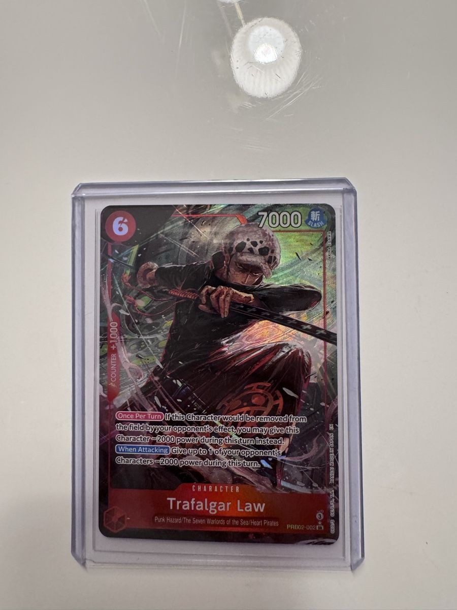 Bandai Carte collezionabili: Tragalgar Law - PRB02-002 – Nuovo (secondo la descrizione) da Seon venduto da baeruu