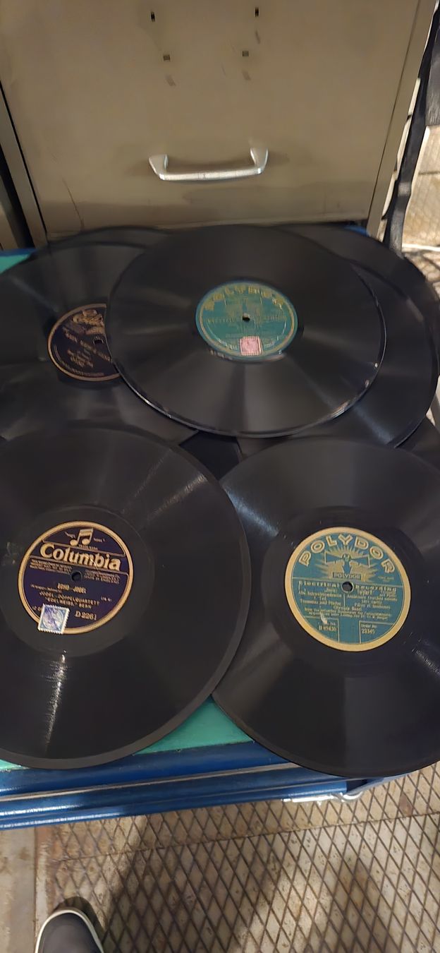 Dischi in vinile: Sammlung Schellackplatte,  Konvolut 22 verschiedene Grössen – Usato da Basel venduto da Jcva 1