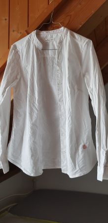 Wunderschöne dickere weisse Bluse von Springfield, Gr. 40