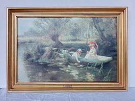 Gemälde Ernest Walbourn Rep.Art Bussche Antwerp Öl Leinwand