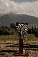Arche de mariage en bois, décor bohème chic, parfait !