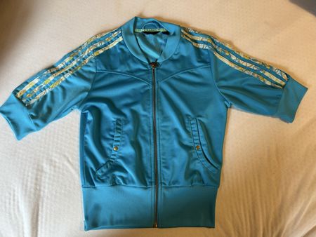 Adidas Originals Jacke Türkis Gold Vintage Gr. 34 S