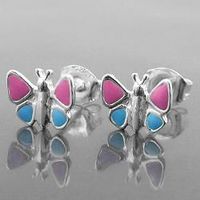 Schmetterling Kinderohrstecker 925Silber