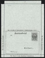 Klapp-AK Erfurt, Kartenbrief der Privat-