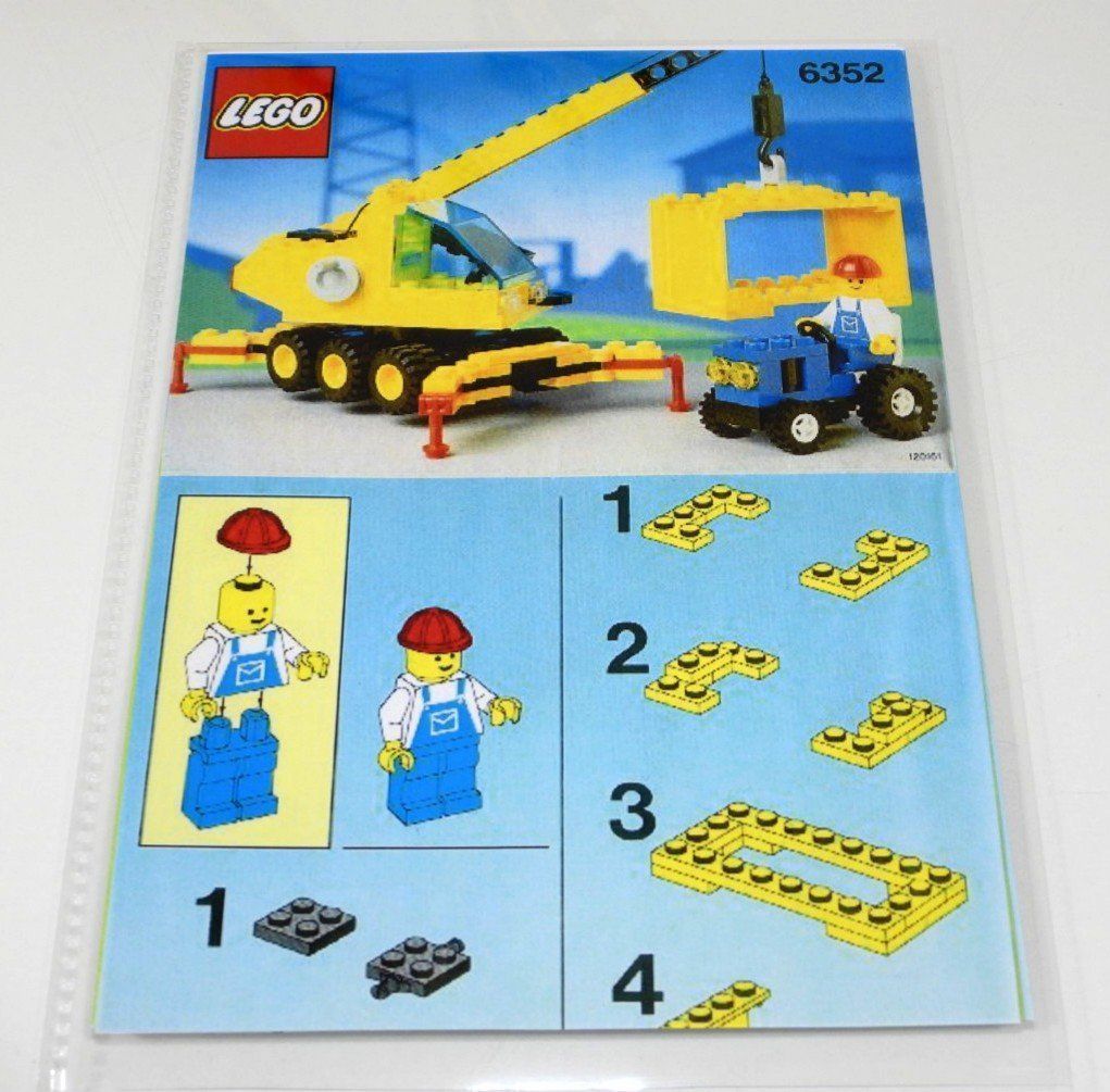 Lego Baukästen: LEGO 6352 GELBER PNEU KRAN MIT CONTAINER – Gebraucht aus Turbenthal von Ddanuh 5