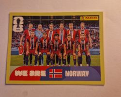 Panini Bild Norwegen Mannschaftsfoto