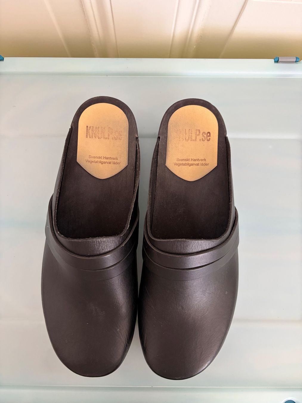 Scarpe da uomo: Holzclogs Knulp Leder schwarz Gr. 43 – Usato da Luzern venduto da Jules__ 1