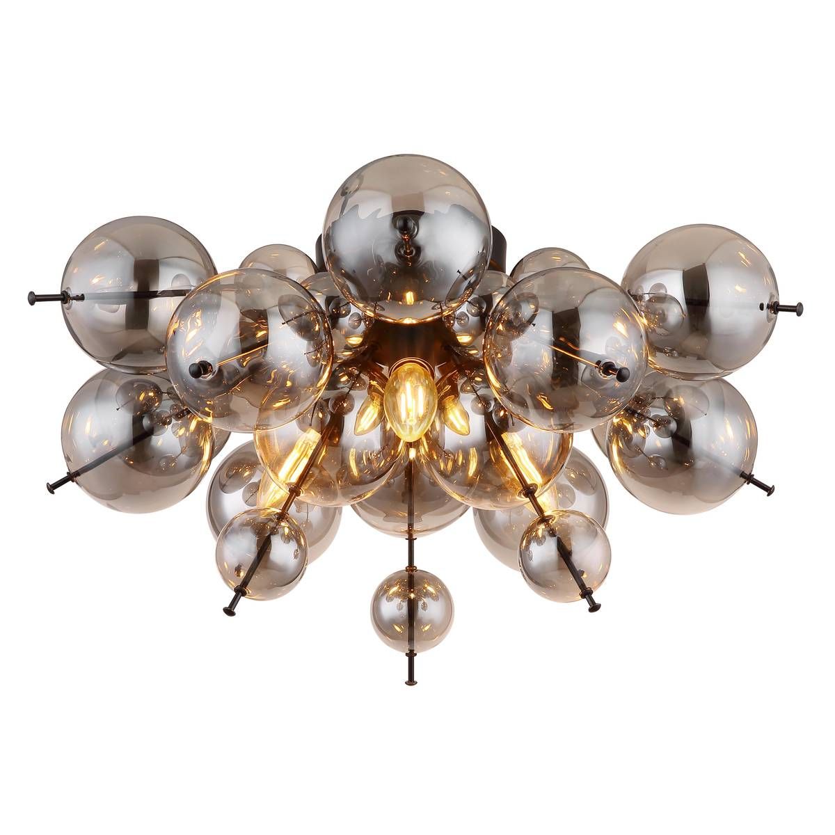Lampadari & plafoniere: Deckenleuchte, Glas, Rauchfarbe, 55 cm Ø – Nuovo (secondo la descrizione) da Kreuzlingen venduto da Smart-Light