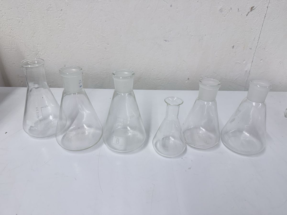 Gläser: 6x Erlenmeyerkolben 250 ml – Gebraucht aus Schupfart von philippb06