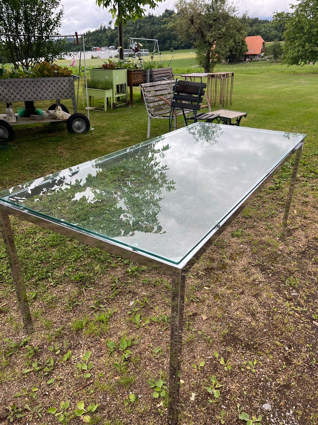 Tavoli: Ess oder Bürotisch. Chrom / Glas – Usato da Allmendingen b. BE venduto da juair 4