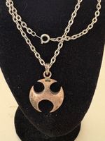 Metall-Gliederkette, 54 cm mit Metall-Anhänger - 3 cm hoch