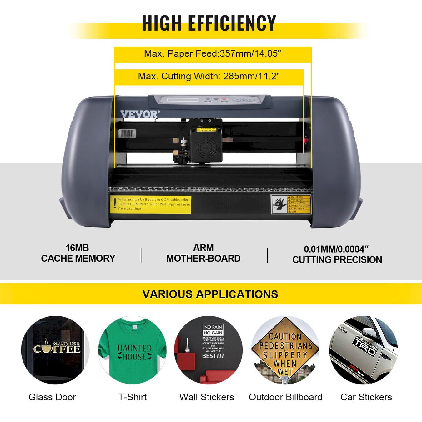 Tutte le macchine: VEVOR Vinyl Schneideplotter 375 mm – Nuovo e nell'imballaggio originale da Bottighofen venduto da zaap 6