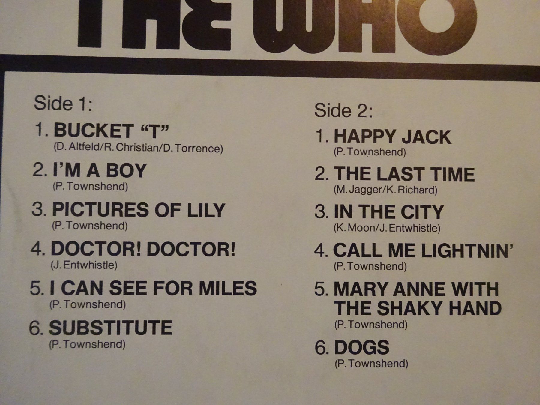 Dischi in vinile: THE WHO ** PORTRAIT ** EXCELLENT – Usato da Luzern venduto da xrayspex99 4