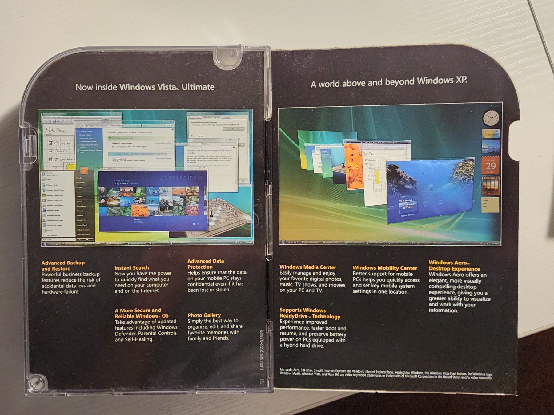 Microsoft Software: Windows Vista Ultimate 32 + 64 Bit – Gebraucht aus Siebnen von  1