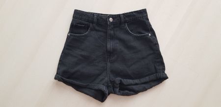 Jeans Short schwarz Gr. 36