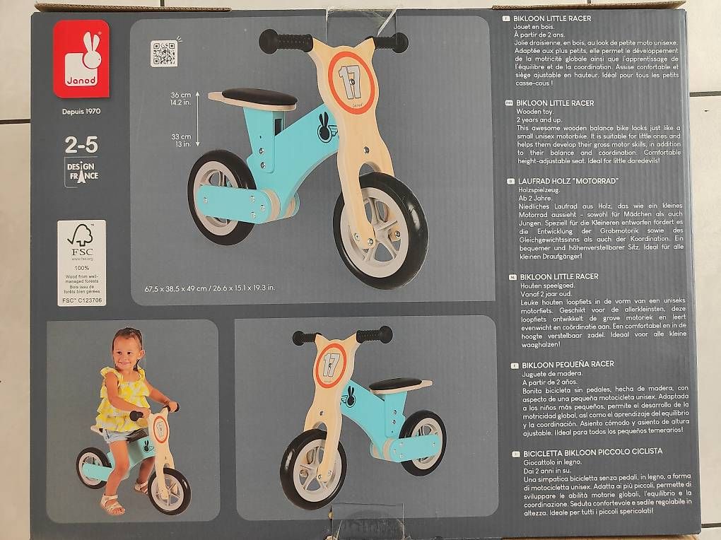 Fahrzeuge für Kinder: Laufrad aus Holz neu OVP – Neu und originalverpackt aus St. Margarethen TG von Sunnycat 3