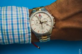 JDM Chronogprah Two-Tone Swiss Made HerrenUhr Quartz