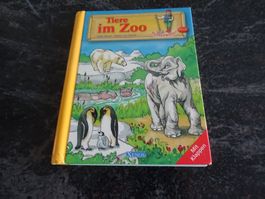 Bilderbuch: Tiere im Zoo mit Klappen guter Zustand JU