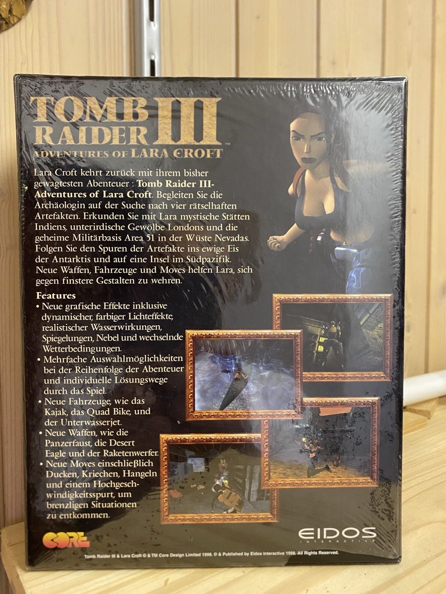 PCs: Tomb Raider III - PC CD-ROM - Komplett - Versiegelt! – Neu und originalverpackt aus Wiesendangen von
