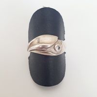 Damenring Ring aus Silber 925 mit Stein Gr 18 mm 