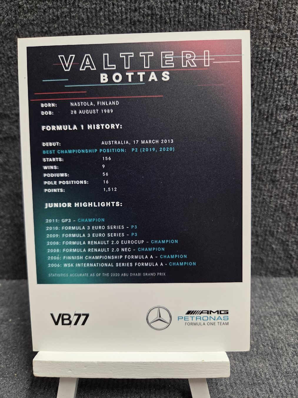 Autographes: Kopie Valtteri Bottas Autogramm  – D'occasion à Wetzikon ZH par AmacherM 1