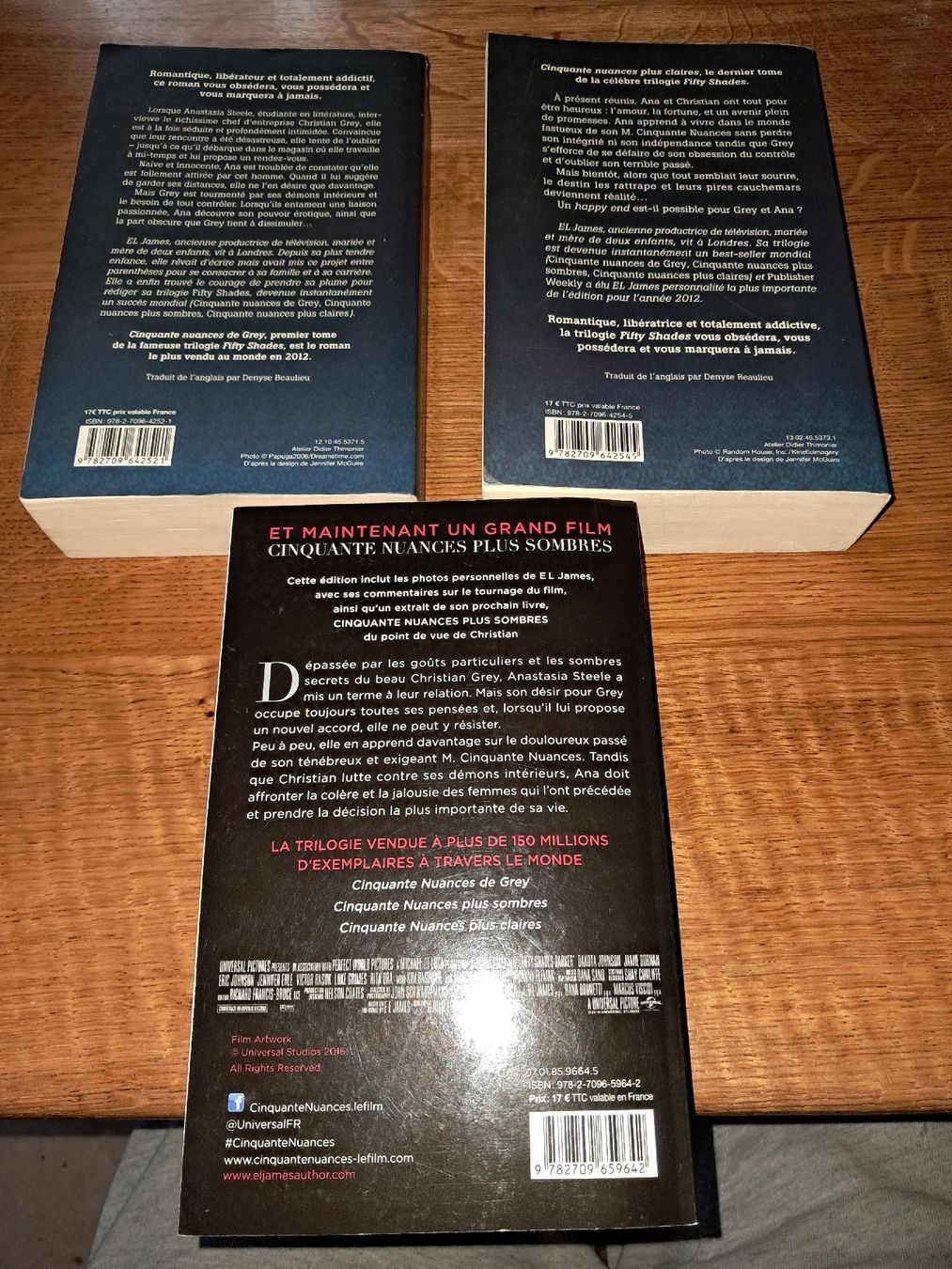 Libri: La trilogie Fifty Shades E L James – Usato da Le locle venduto da juliensaran 6