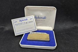 Diplomat Swiss Made Vintage Gas Lighter Box Papers