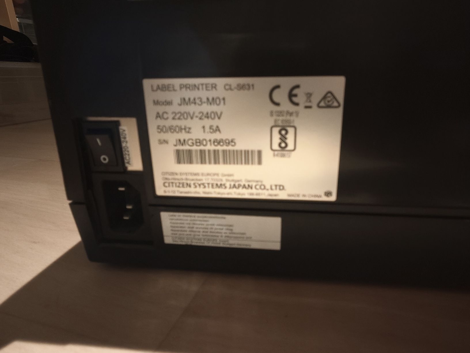 Citizen Imprimantes: Labelprinter Citizen CL-S631 – D'occasion à Evilard par Timppa 3