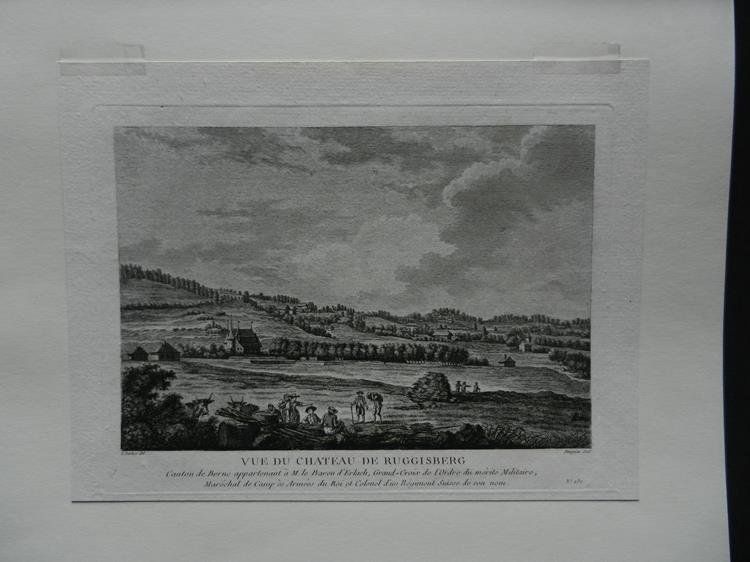 Incisioni: Vue du château Riggisberg – Usato da Risch venduto da Rischli15 1