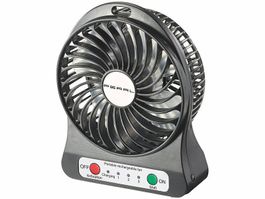 2in1 Akku-Tisch-Ventilator mit LED-Leuchte, 1.300 mAh
