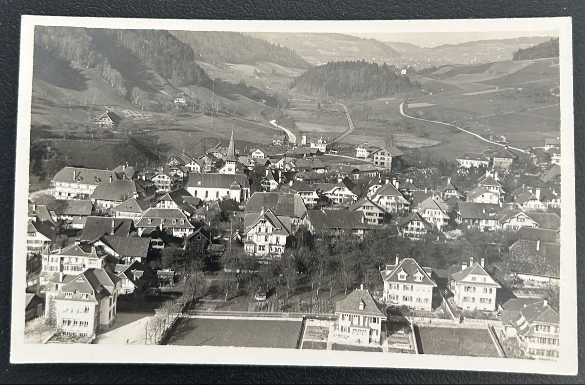 Cartoline postali: Fliegerpostkarte Oberdiessbach  – Usato da Horw venduto da Tellbub