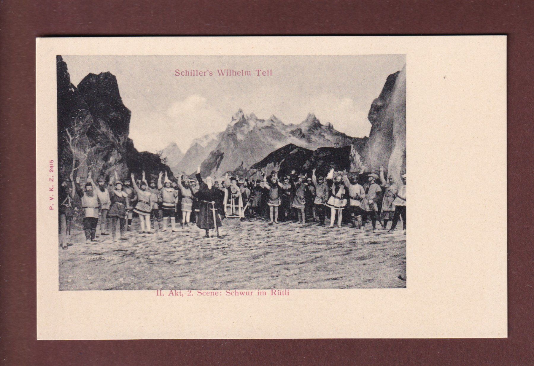 Cartoline postali: Schiller - WILHELM TELL – Usato da Pully venduto da nicecards-shop