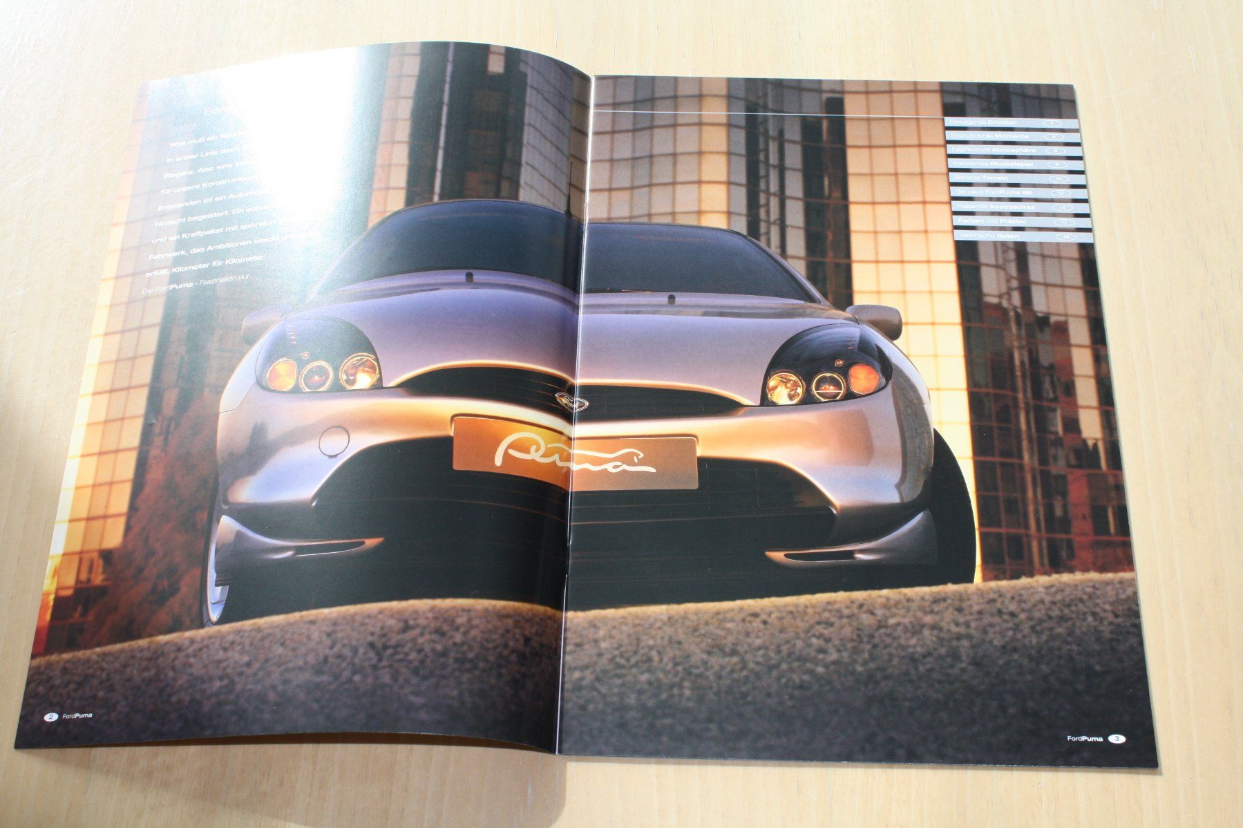 Ford Documenti: Ford Puma Prospekt 8/1999 – Usato da Wikon venduto da erwin400 1