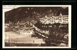 Adelboden, Grand Hotel mit Tennisplätze