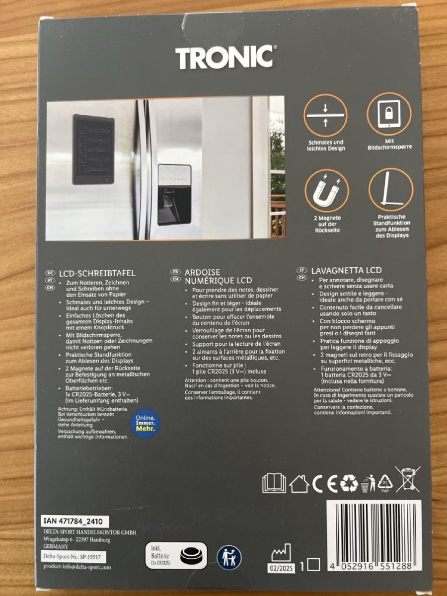 Blocchi: 2 Stück LCD Schreibtafel – Nuovo (secondo la descrizione) da Roggliswil venduto da momisch 1