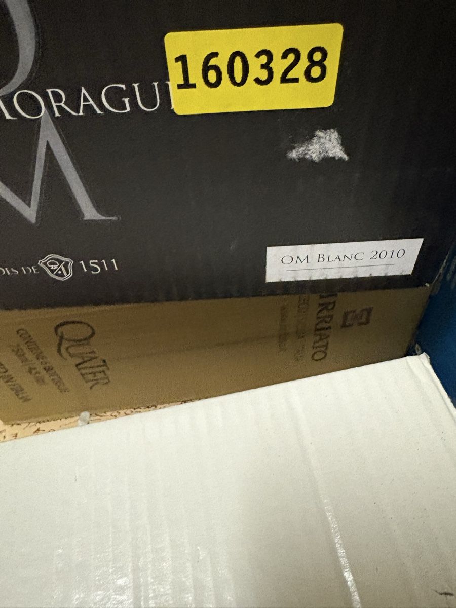 Vino: Oliver Moragues – OM Blanc 2010 – Nuovo e nell'imballaggio originale da Stein AR venduto da Pbachmann0 2