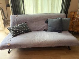Bettsofa in hellblau 190/130cm