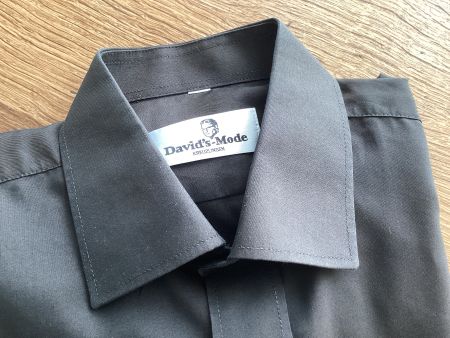 David‘s Mode HEMD GR.M/L MEN / Schwarz / Langarm