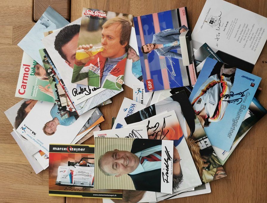 45 original Autogramme aus Sport, Film, Politik, Religion,.. Kaufen auf Ricardo
