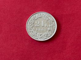2 Fr. 1963 sehr schön