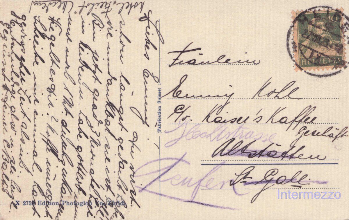 Cartoline postali: Heiden AR // 1923 Dorf // Sommer – Usato da Basel venduto da intermezzo12 1