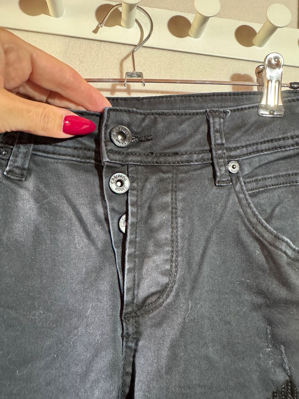 Jeans: Jeans mit Pailletten von Chicoree Gr. 36 – Usato da Grosswangen venduto da second_hand_dress 2