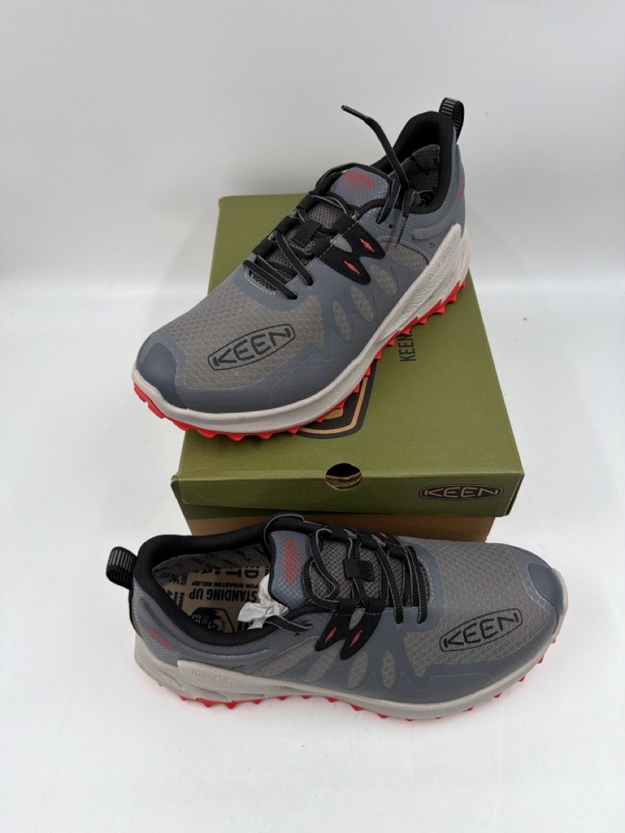 Keen Scarpe da uomo: Keen Zionic WP, Grau/Rot, Grösse 44.5 - Neu! – Nuovo e nell'imballaggio originale da Sirnach venduto da Fkobi 2
