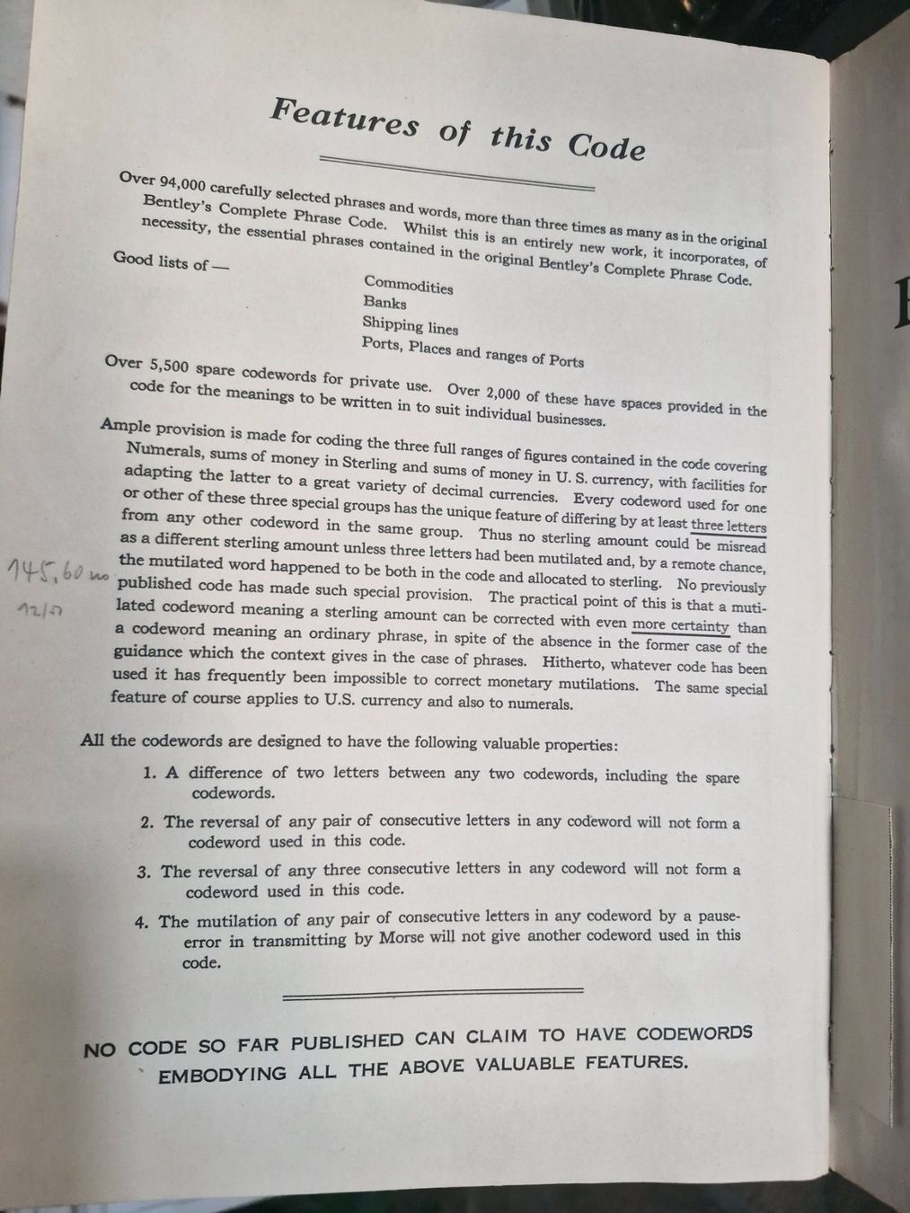 Libri: Bentley’s Second Phrase Code Book (1949) – Usato da Gattikon venduto da mro75 3
