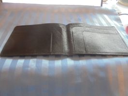 Portemonnaie Leder Schwarz