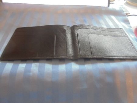 Portemonnaie Leder Schwarz